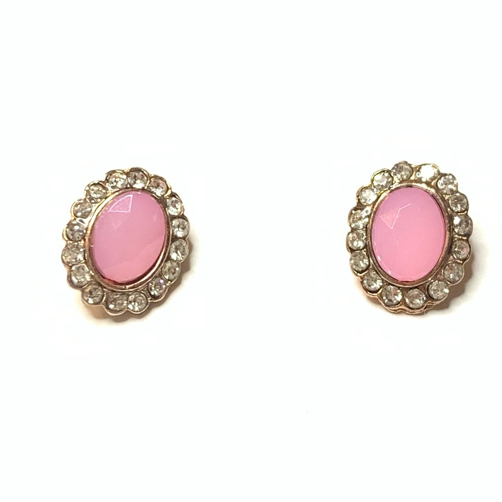 New Pink Gemstone Earrings